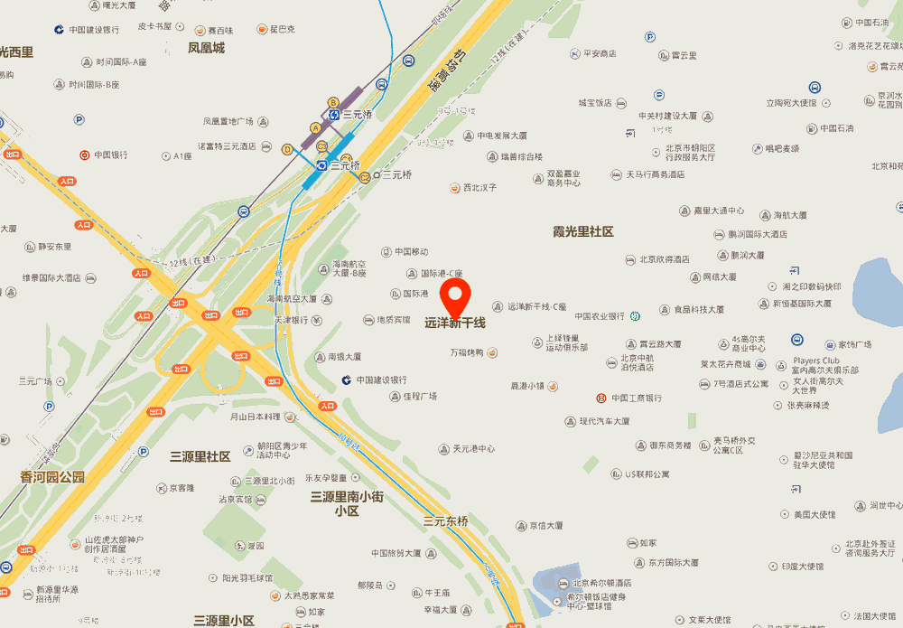 远洋新干线位置地图